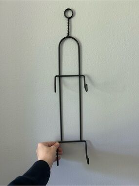 Black Metal Wall Hanging Rack for Plates/pictures/towels